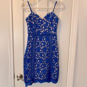 Royal Blue HOCO Lace Dress💎